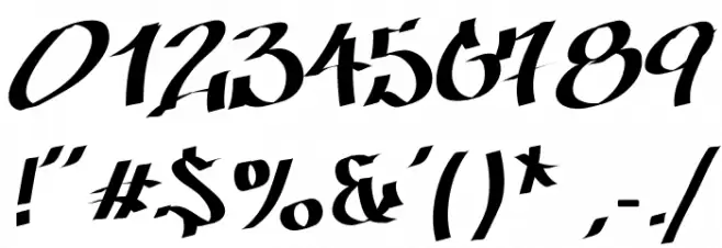 Patinio Graffiti Font OTHER CHARS