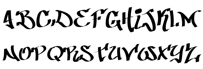 Patinio Graffiti Font LOWERCASE