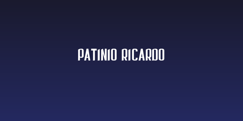 Patinio Ricardo Social Header