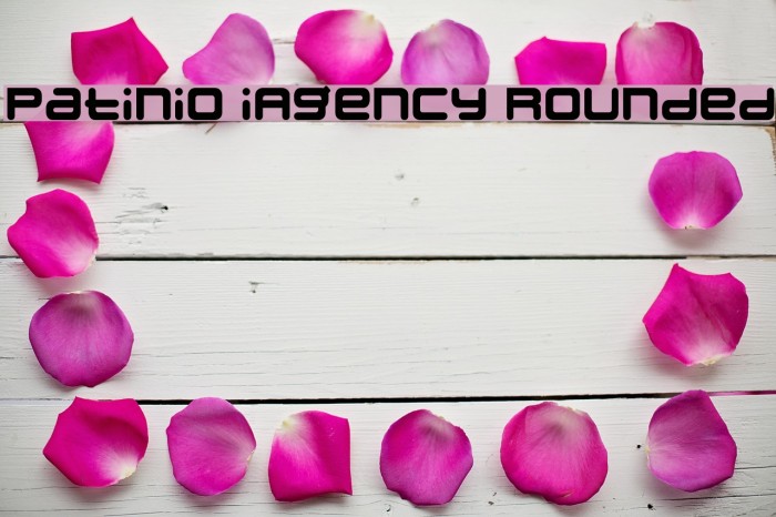 Patinio iAgency Rounded Font examples