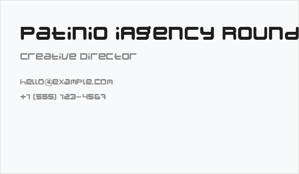 Patinio iAgency Rounded Business Card