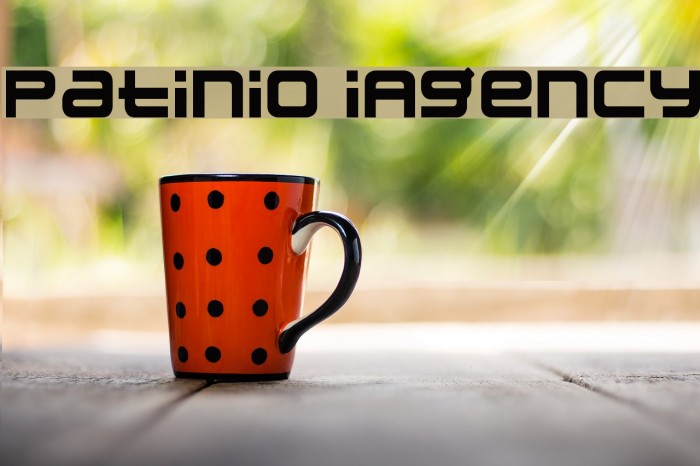 Patinio iAgency Font examples