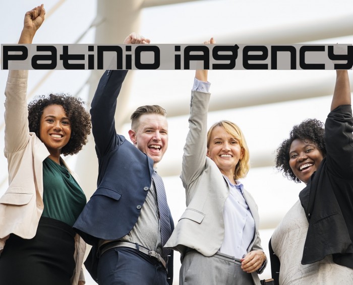 Patinio iAgency Font examples