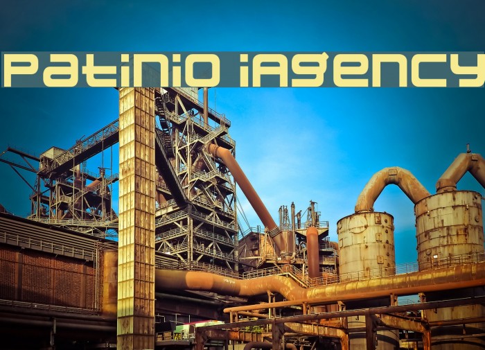Patinio iAgency Font examples