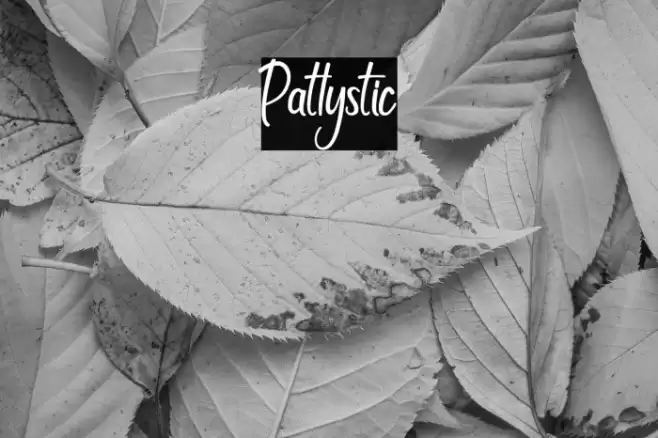 Patlystic Schriftart examples