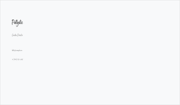 Patlystic Business Card