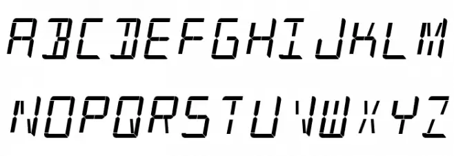 Patopian 1986 字体 大写
