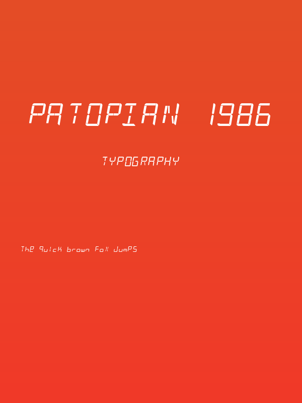 Patopian 1986 Poster