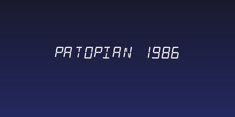 Patopian 1986 Social Header
