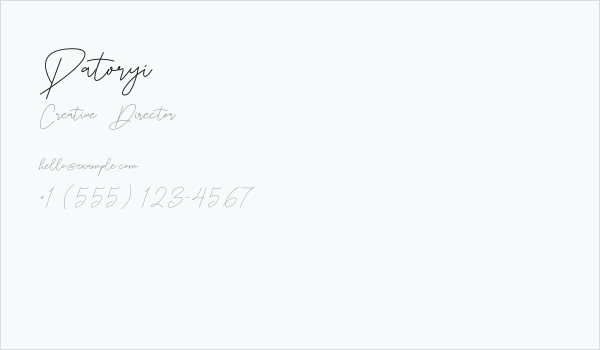 Patoryi Business Card