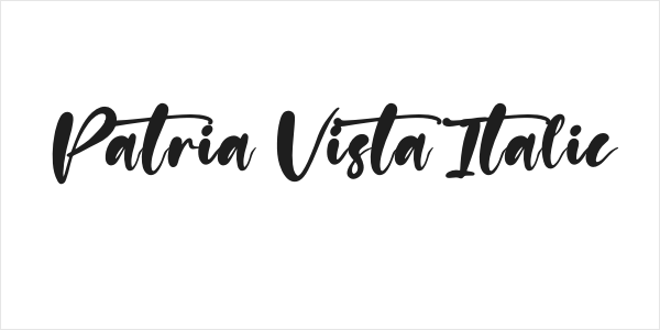 Patria Vista Italic Logo