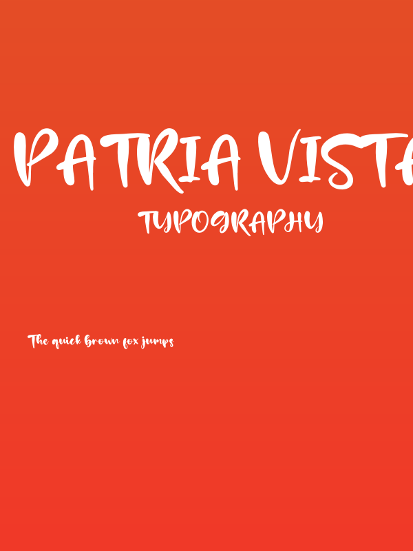 Patria Vista Poster