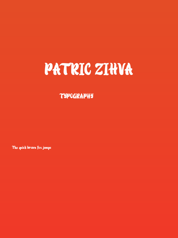 Patric Zihva Poster