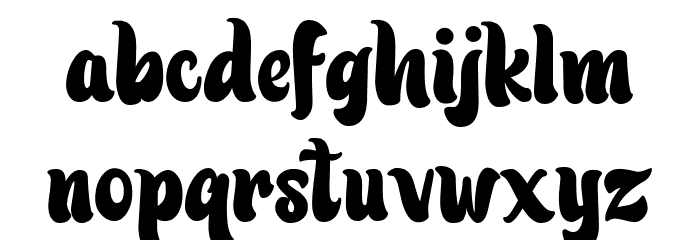 Patric Zihva Font LOWERCASE
