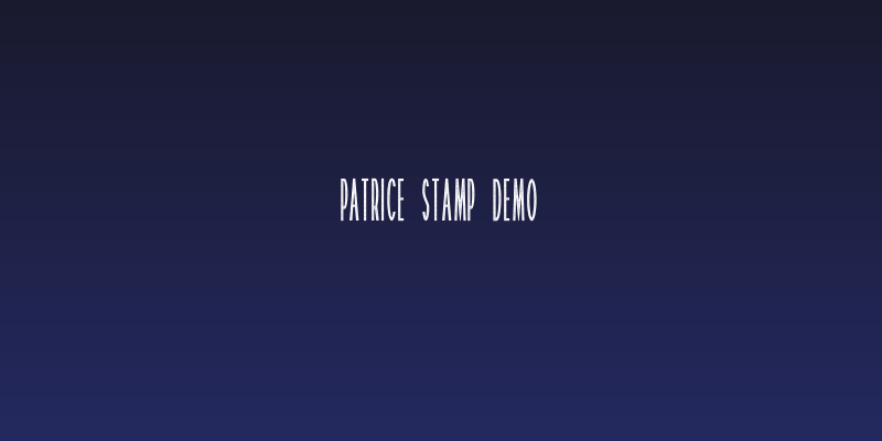 Patrice Stamp Demo Social Header