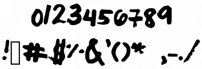 PatricesHandwriting Font OTHER CHARS