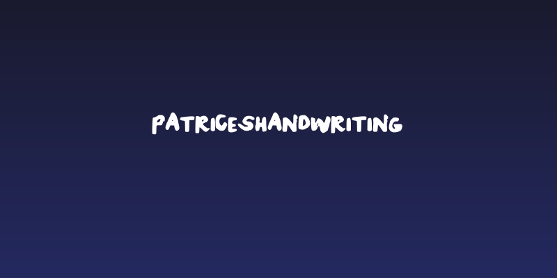 PatricesHandwriting Social Header