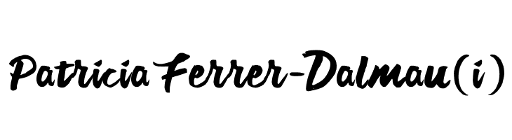 Patricia Ferrer-Dalmau (i)  Free Fonts Download