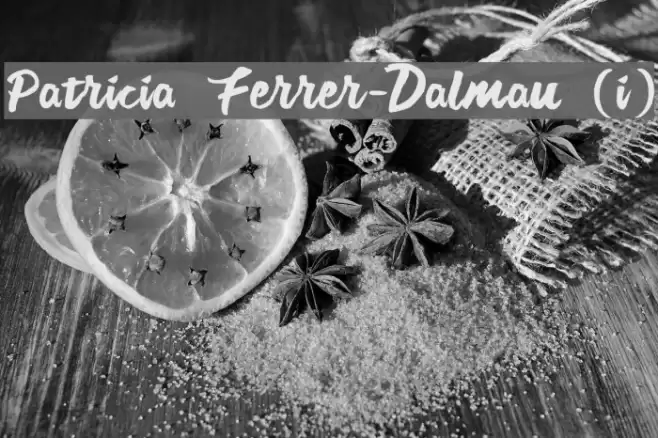 Patricia Ferrer-Dalmau (i) Font examples