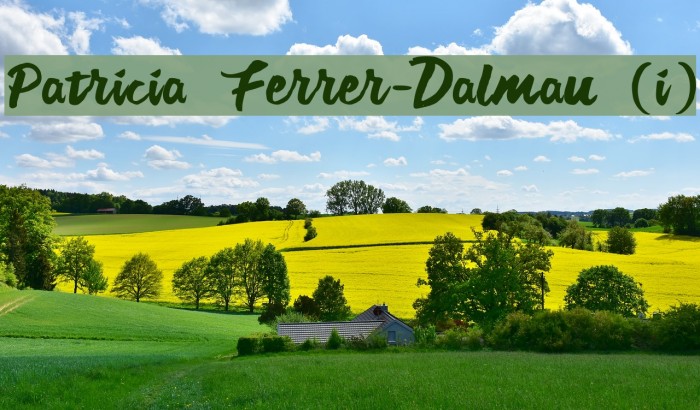 Patricia Ferrer-Dalmau (i) Font examples