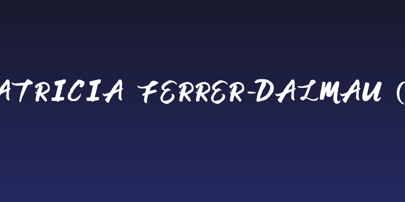 Patricia Ferrer-Dalmau (i) Social Header