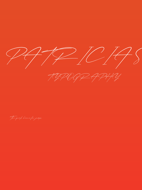 Patricia Signature Italic Poster