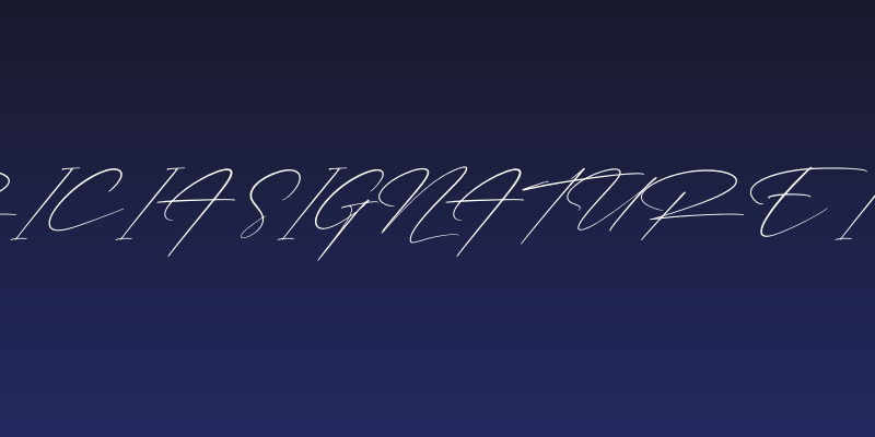 Patricia Signature Italic Social Header