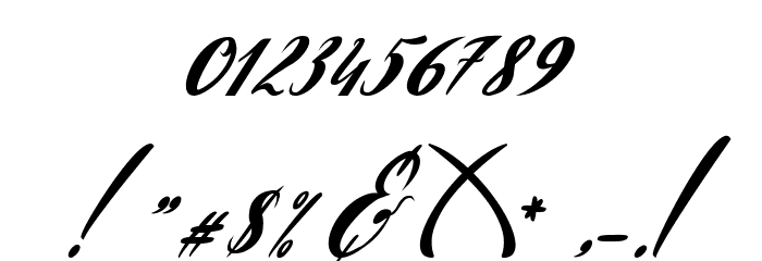 PatriciaScript Font OTHER CHARS