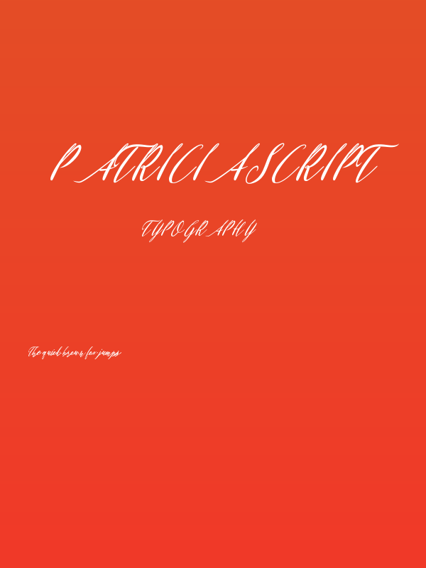 PatriciaScript Poster