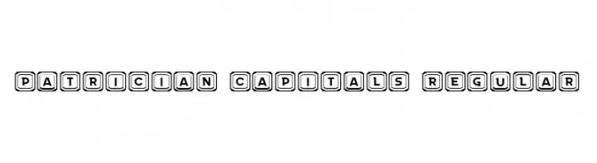 Patrician Capitals Regular  font caratteri gratis