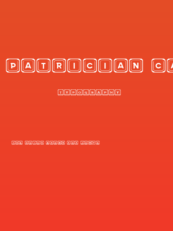 Patrician Capitals Regular Poster