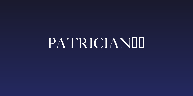 Patrician!" Social Header