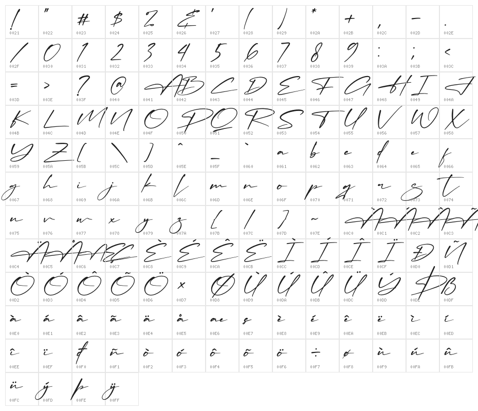 Patrick Amtesa Character Map