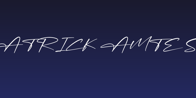 Patrick Amtesa Social Header