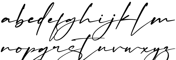 Patrick Amtesa Font LOWERCASE