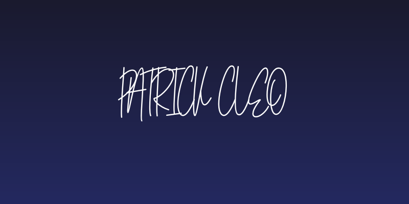 Patrick Cleo Social Header