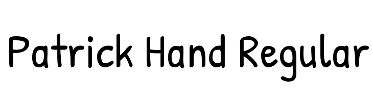 Patrick hand шрифт.