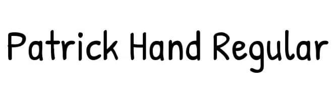 Patrick Hand Regular  Frei Schriftart Herunterladen