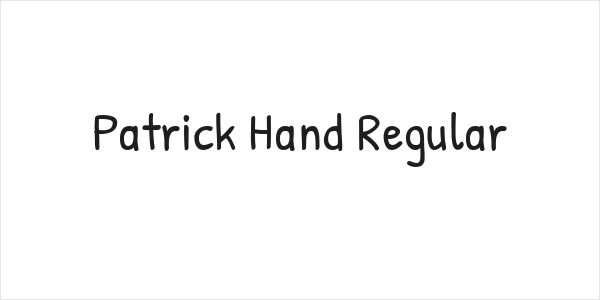 Patrick Hand Regular Logo