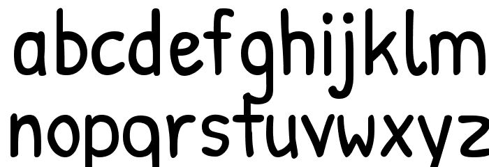 Patrick Hand Regular Font LOWERCASE