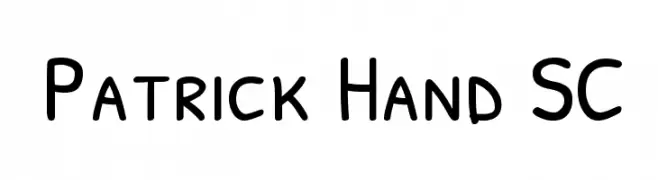 Patrick Hand SC  Frei Schriftart Herunterladen