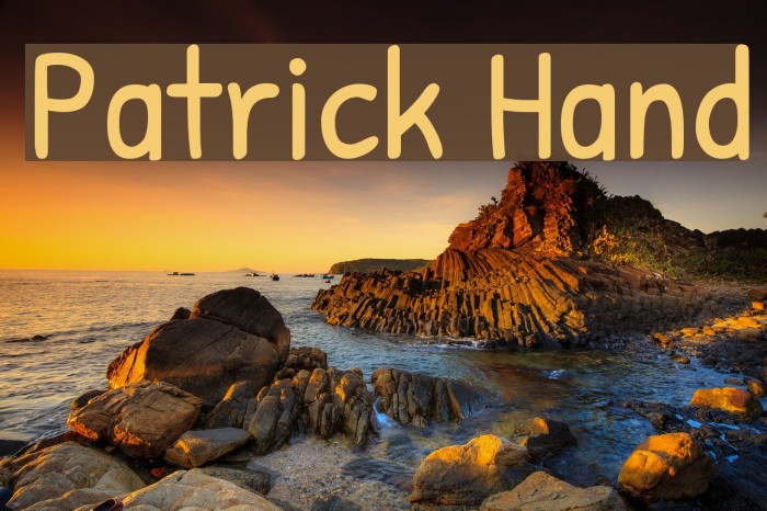 Patrick Hand Caratteri examples