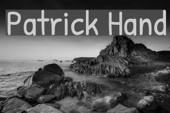Patrick Hand Caratteri examples