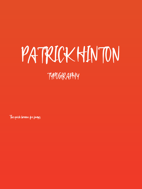 Patrick Hinton Poster