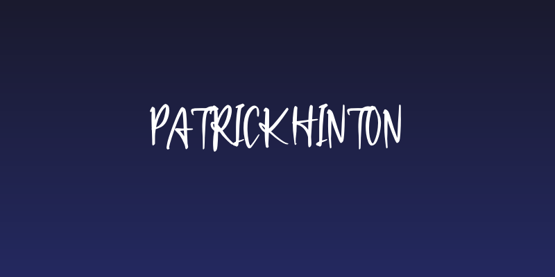Patrick Hinton Social Header