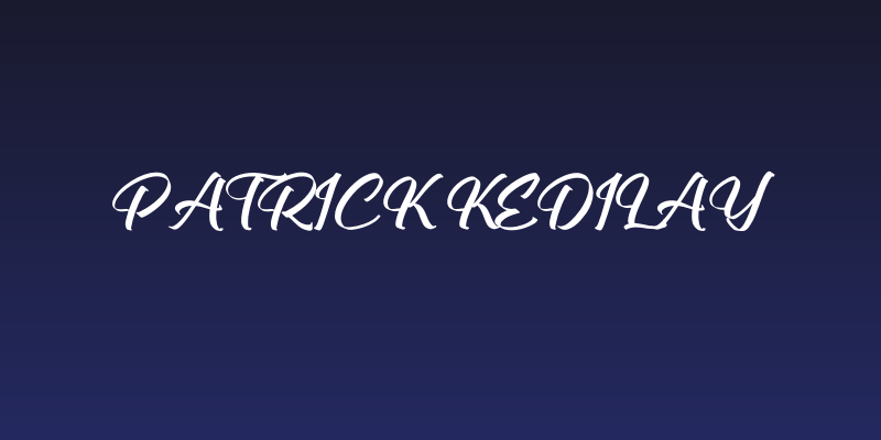 Patrick Kedilay Social Header