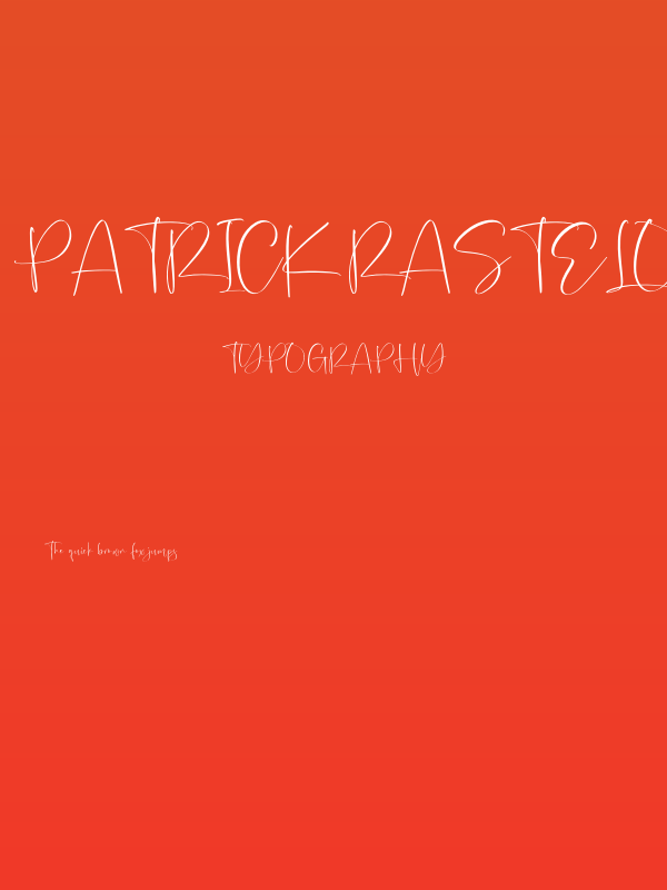 Patrick Rastelo Poster