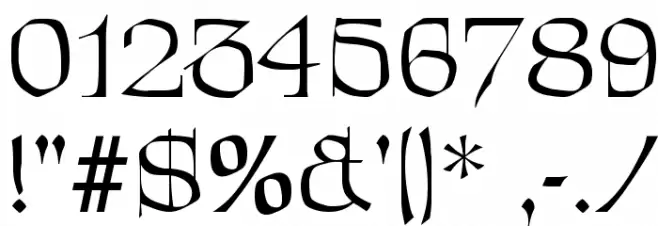 Patrick Regular Font OTHER CHARS