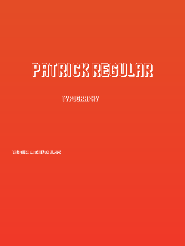 Patrick Regular Poster