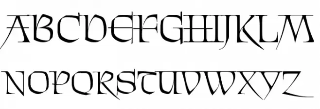 Patrick Regular Font UPPERCASE